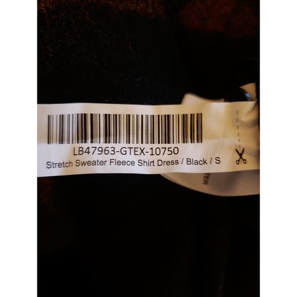 Quince Stretch Sweater Fleece Mini Shirt Dress Black Size Small - Picture 10 of 10